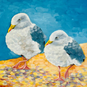 Seagulls - So Where's The Chips? - Bird Art Print